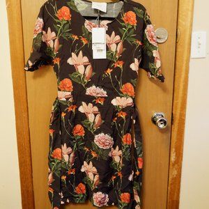 JUST FEMALE Floral Print Dress